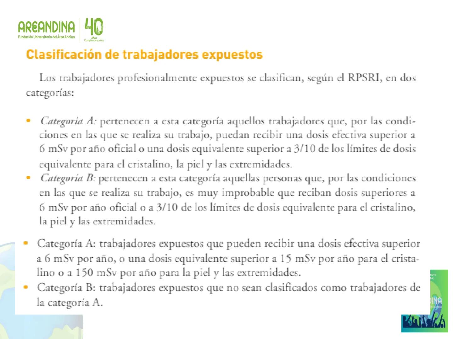 AREANDINA 40
Fundación Universitaria del Área Andina
Años
Cumpliendo sueños

PROTECCIÓN RADIOLÓGICA

JORGE LUIS QUINTERO LOPEZ
Ingeniero Fís