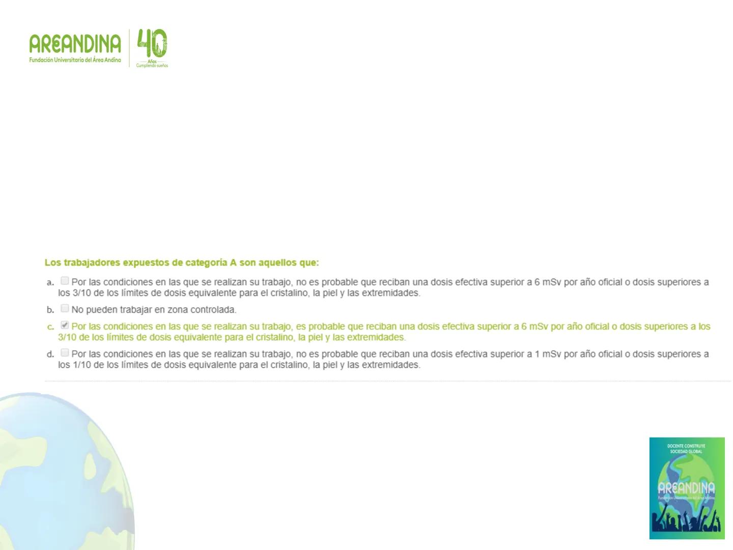 AREANDINA 40
Fundación Universitaria del Área Andina
Años
Cumpliendo sueños

PROTECCIÓN RADIOLÓGICA

JORGE LUIS QUINTERO LOPEZ
Ingeniero Fís