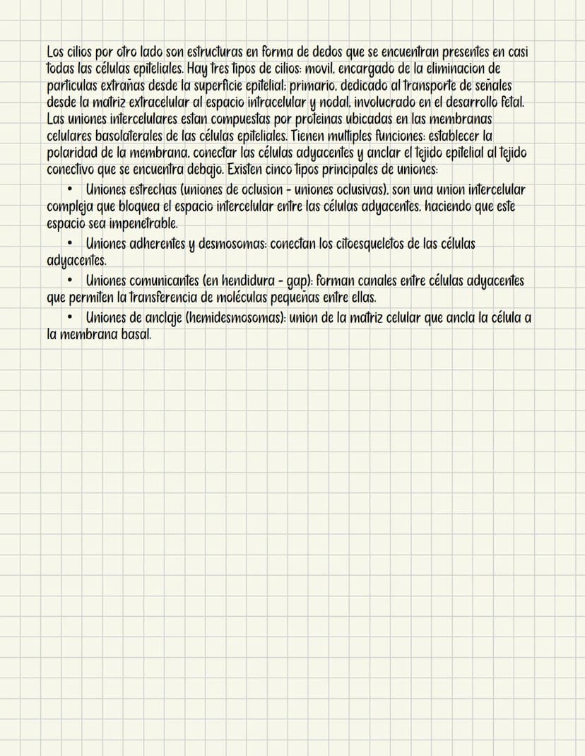 Tejido epitelial
Cumulo de células que recubren una estructura. CLAVE: toda estructura tubular esta revestida de
este. Provienen principalme