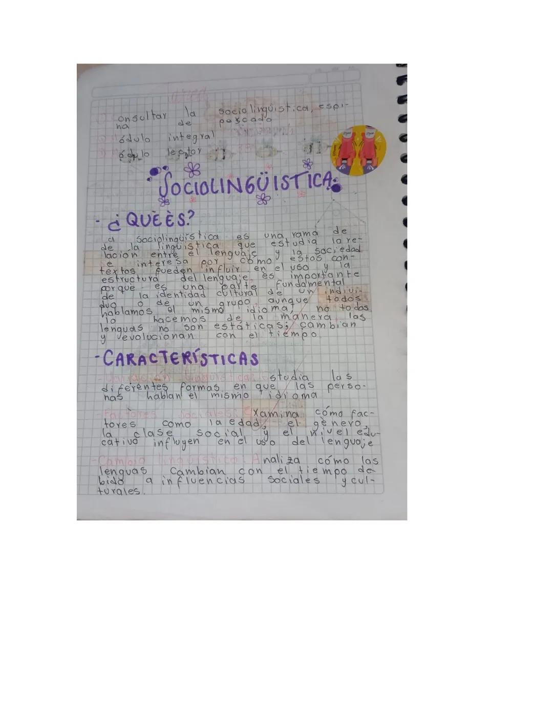 onsultar la
de
integral
ha
tódulo
Je stor
Sociolinguistica, espi-
pascado
SOCIOLINGUISTICA
estudia
de
la ret
saciedad
y estos con-
¿QUE ÈS?
