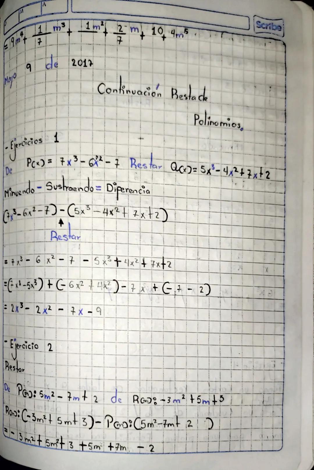 3 x4
2 x
5
Scribe
=
18 3-
18
- ( 1 8 - 3 - 2 - (61) + (1 - 4 x 7 ) + ( 37 ) 4 (3 + 2).
+(-6 +73)
10
= X
-
29
5 3
X
3
4
4
18
10
27 de abril d