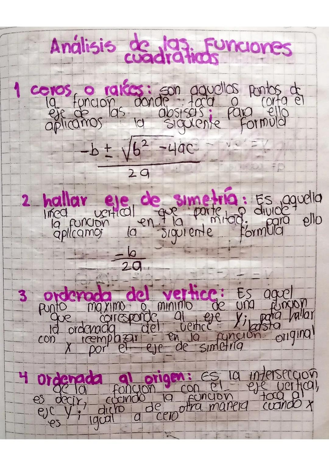 Funciones cuadráticas 