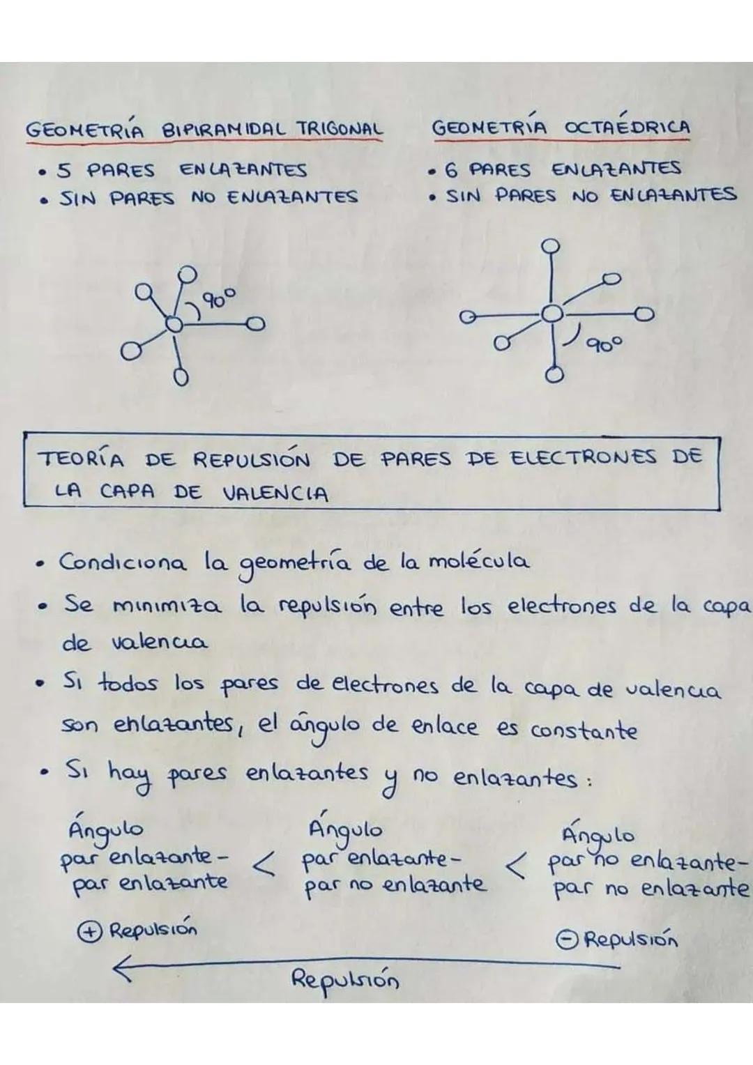 # GEOMETRIA

# MOLECULAR

GEOMETRÍA LINEAL

*   2 PARES ENLAZANTES
*   SIN PARES NO EN LAZANTES

$180^0$

GEOMETRÍA TETRAÉDRICA

*   3 PARES