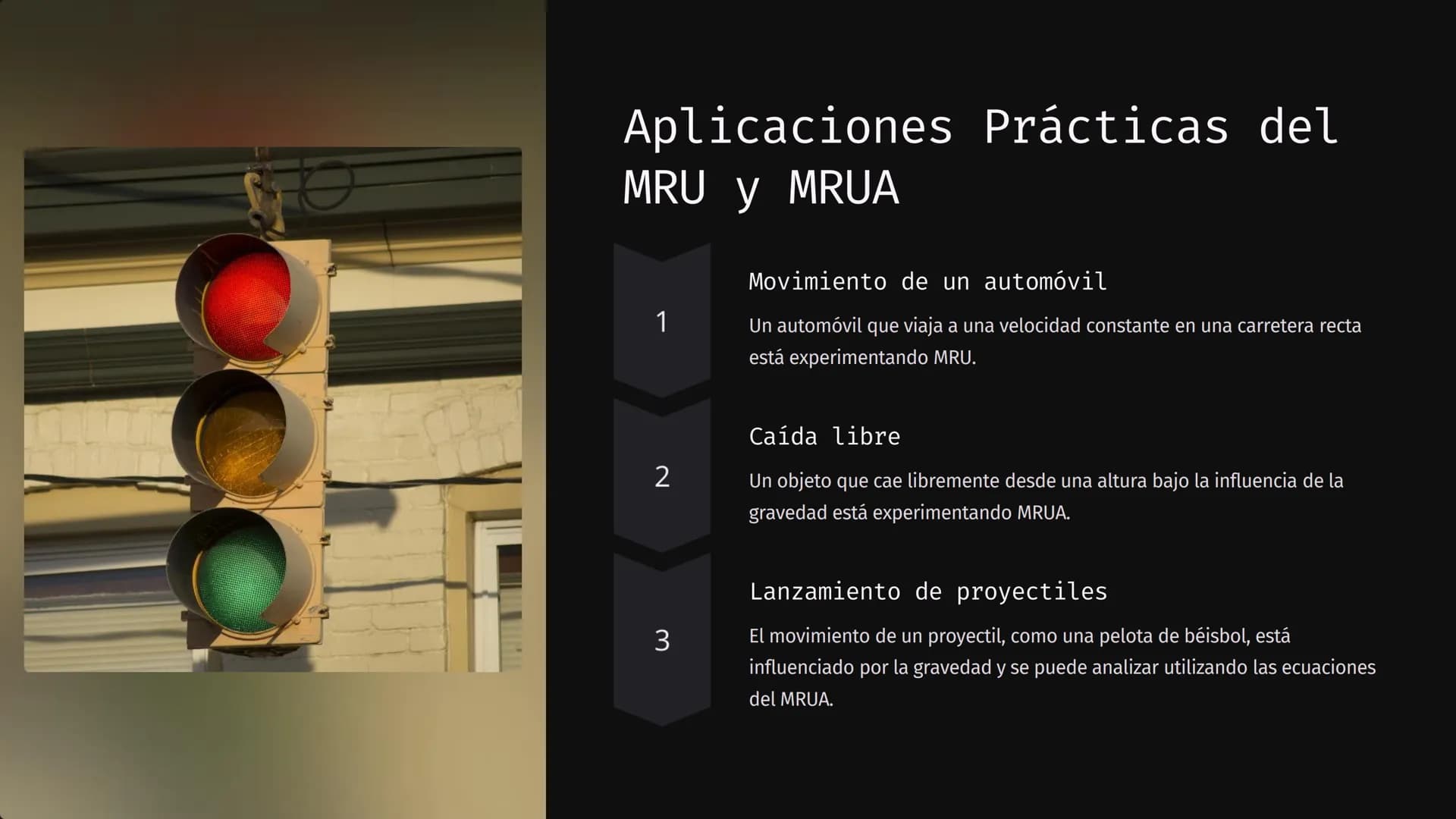 El movimiento rectilíneo uniforme
Y El movimiento rectilíneo
uniformemente acelerado
El movimiento rectilíneo uniforme (MRU) y el movimiento