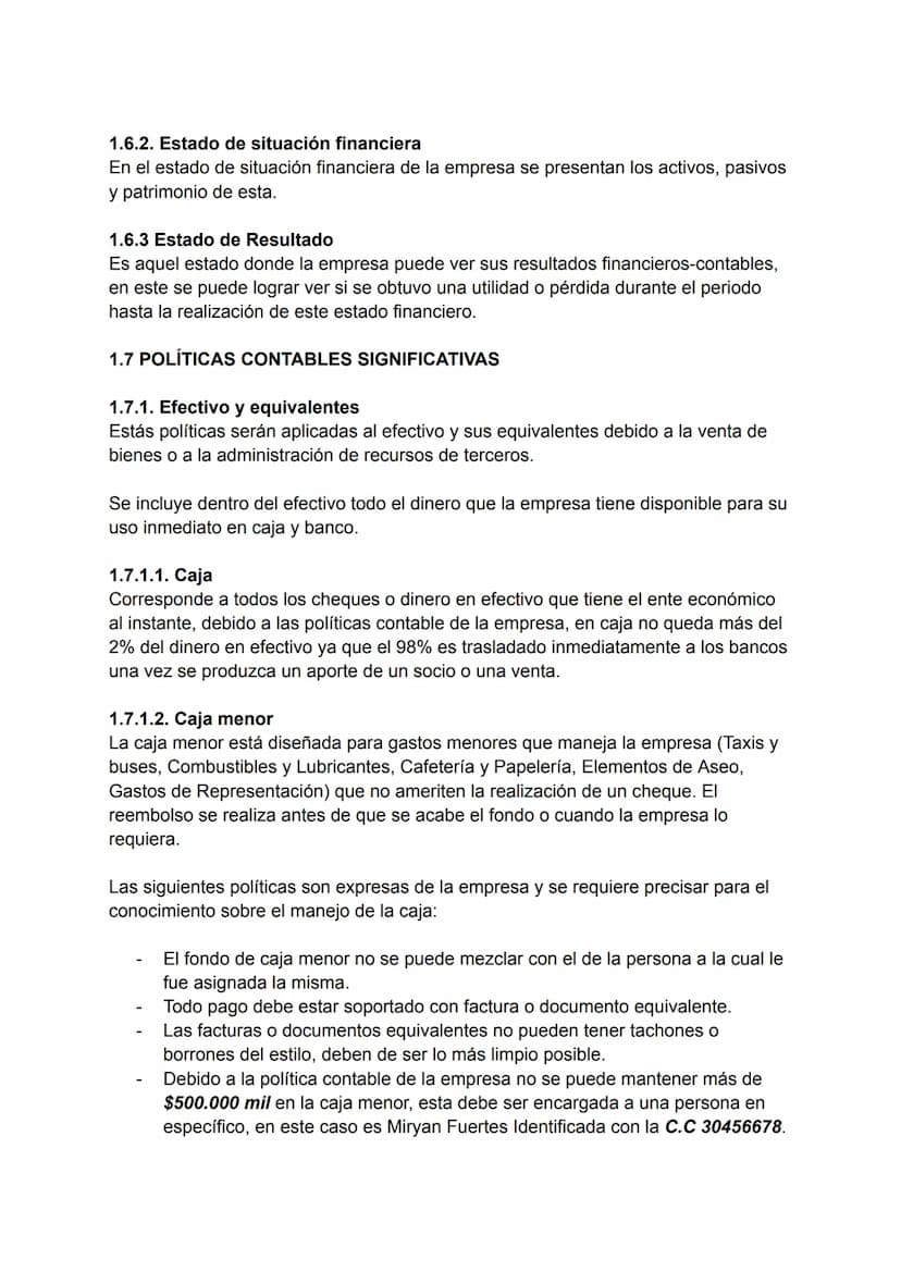BENDITO LICOR LTDA
NIT 240389786-2
NOTAS Y REVELACIONES A LOS ESTADOS FINANCIEROS
CONSIDERACIONES INICIALES
Al momento de la realizar este e