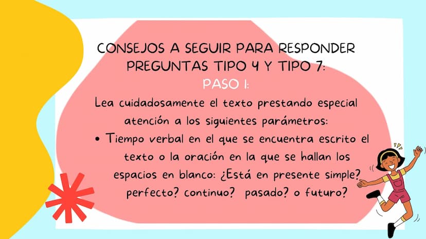 \|/
KIND OF QUESTIONS
EXAM ICFES
SABER 11
PART Y AND PART 7 Edito mis escritos en clase teniendo en cuenta
reglas de ortografía, adecuación 