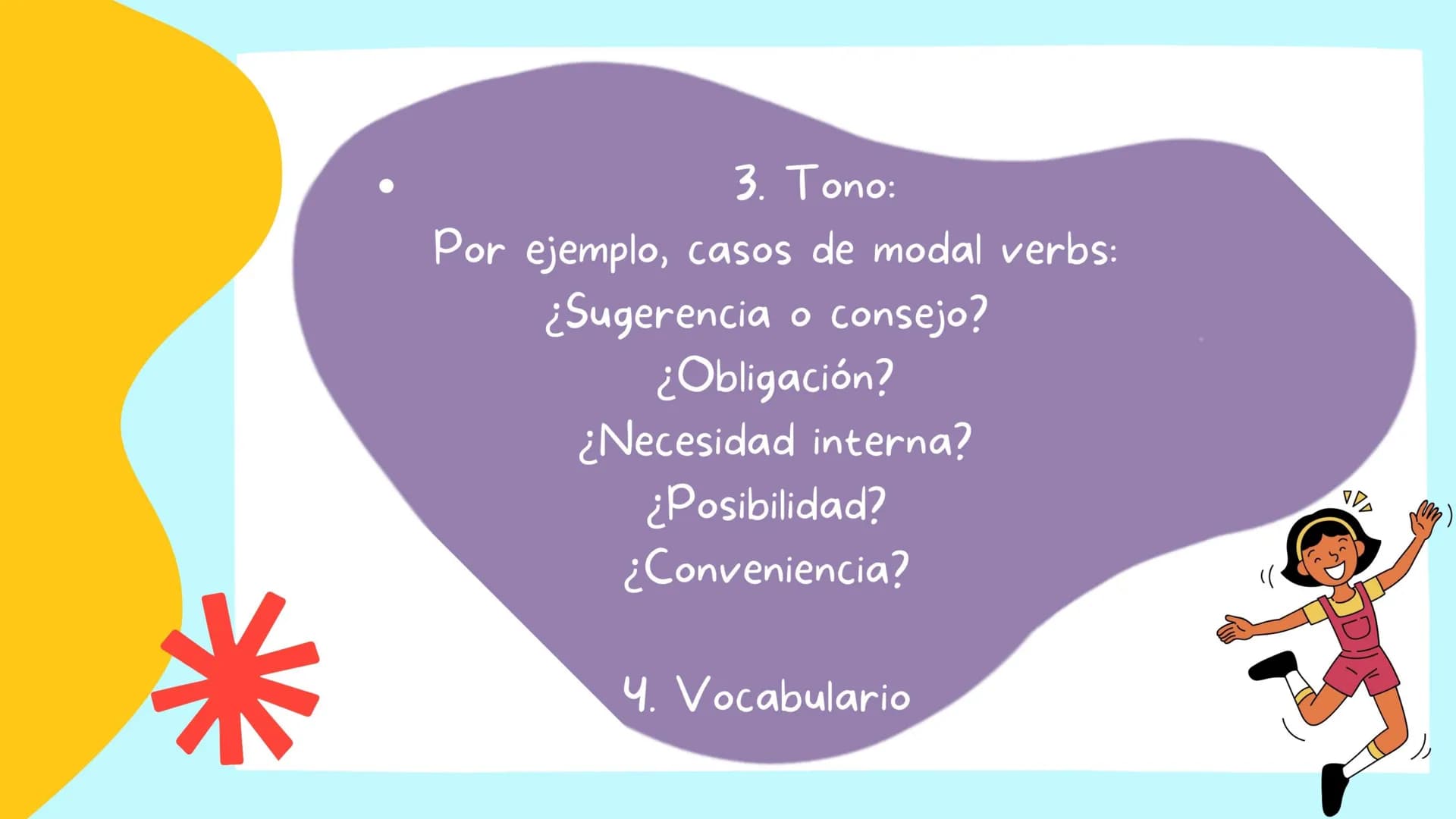 \|/
KIND OF QUESTIONS
EXAM ICFES
SABER 11
PART Y AND PART 7 Edito mis escritos en clase teniendo en cuenta
reglas de ortografía, adecuación 