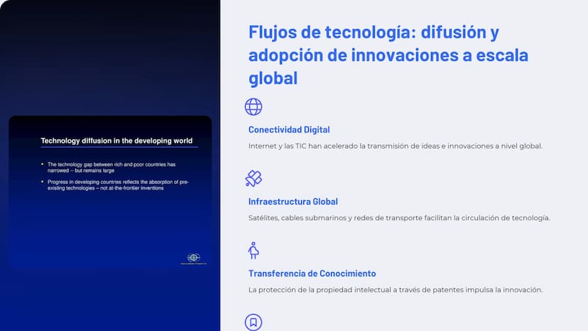 Geografía de la
globalización
La globalización ha transformado profundamente el
mundo, impulsando flujos de capital, trabajo y tecnología
a 