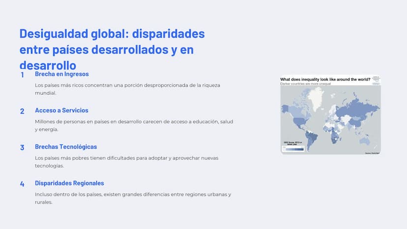 Geografía de la
globalización
La globalización ha transformado profundamente el
mundo, impulsando flujos de capital, trabajo y tecnología
a 