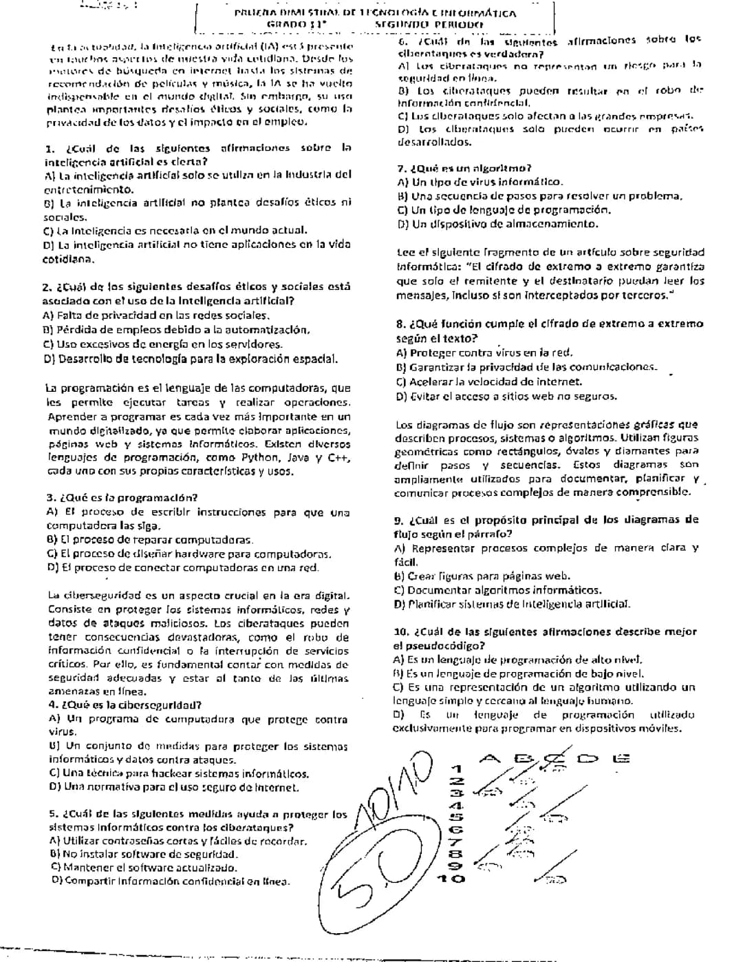 Preparación prueba ICFES 