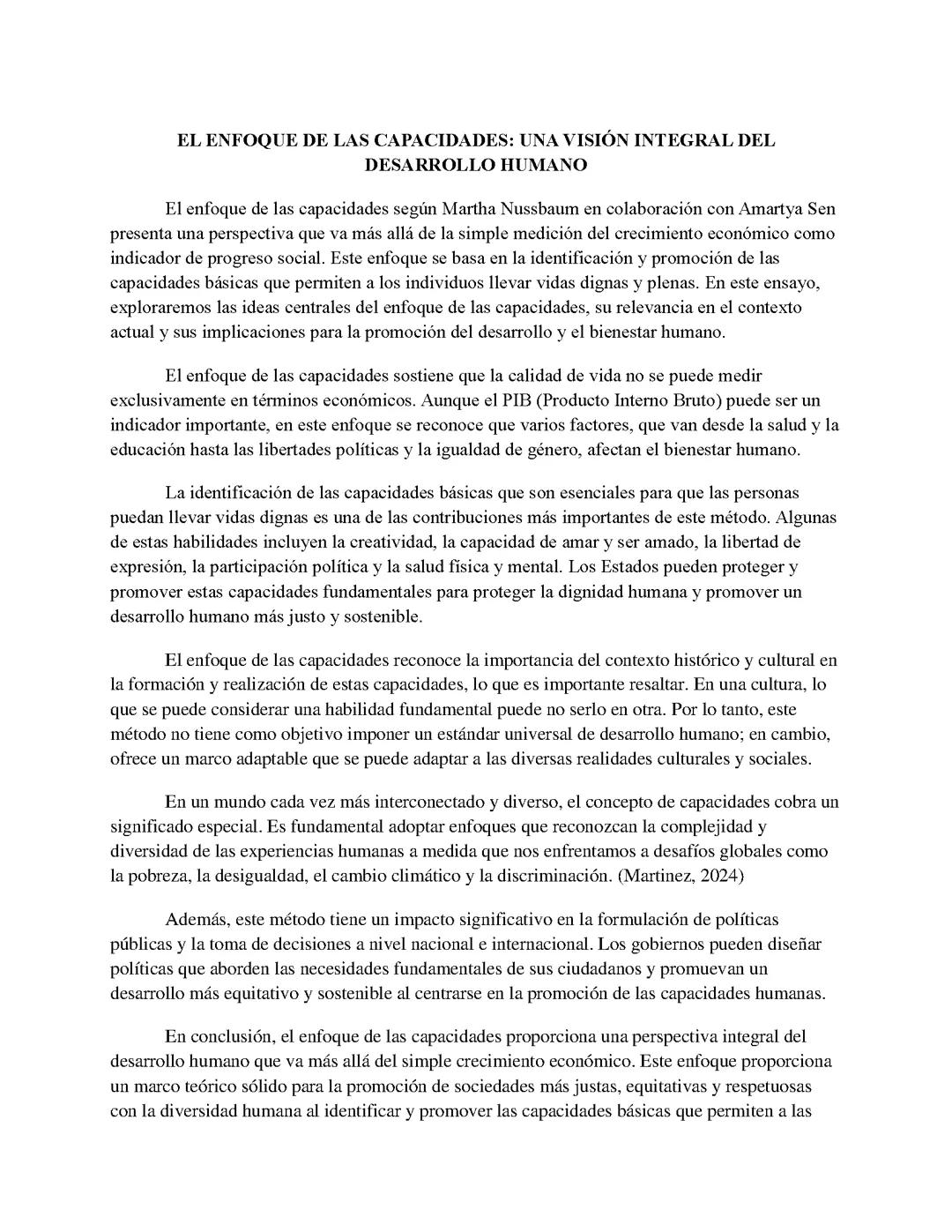 Capacidades y Desarrollo Humano: Claves para el Progreso Integral