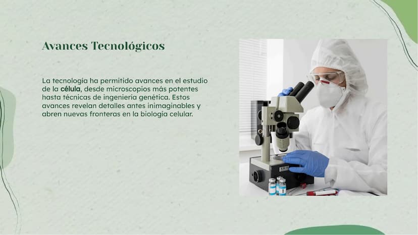 Análisis Detallado de la
Célula: Definición y
Diversidad Celular Introducción
La célula es la unidad fundamental de la vida, con una diversi