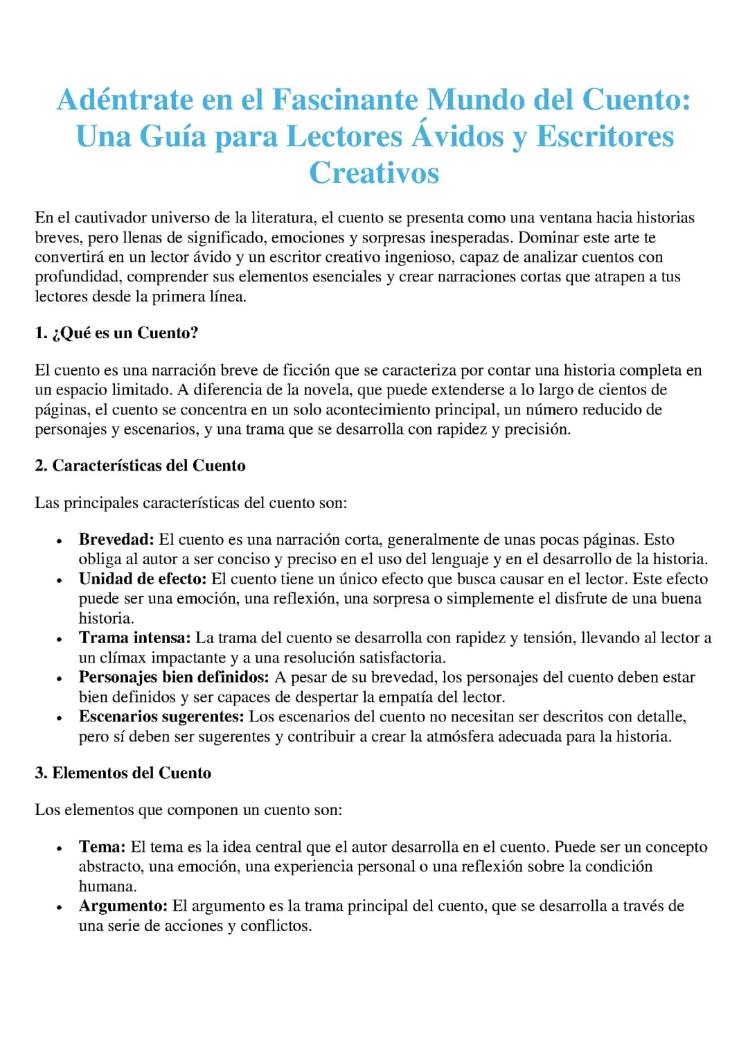 EL CUENTO