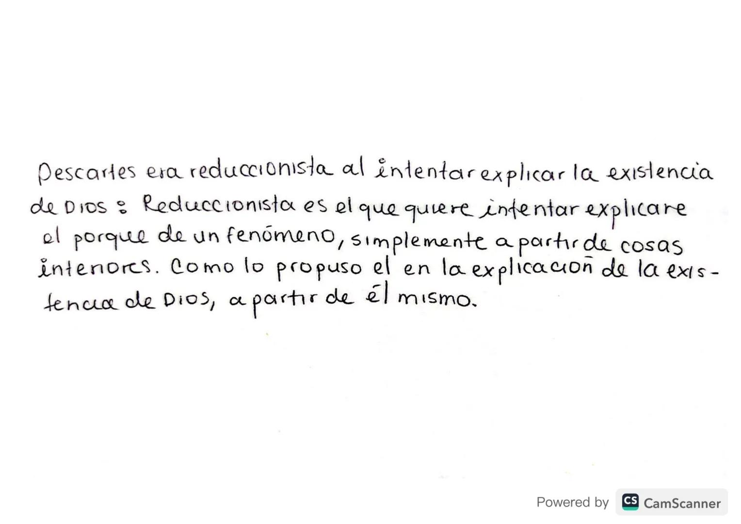 ¿QUIÉN ERA
RENÉ DESCARTES?
Descartes.
Powered by CS CamScanner → Primer filósofo del Renacimiento.
→>>>>
Inauguro como actitud filosófica el