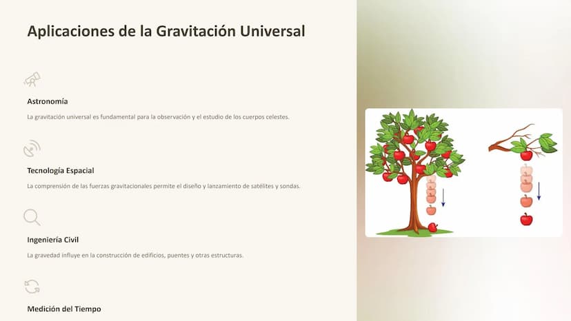 Gravitación
Universal
La gravitación universal es la fuerza que mantiene unidos a los planetas
en el sistema solar y a las galaxias en el un