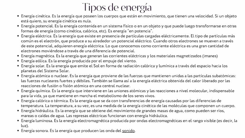 ENERGÍA ¿Qué es la energía?
La energía es la capacidad de una fuerza de
generar una acción o un trabajo. El término
proviene del vocablo gri