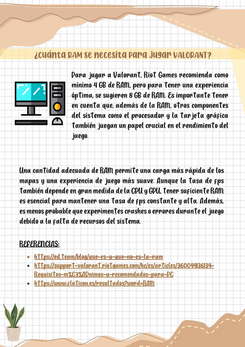 00000
RAM
UUUUU
MEMORIA RAM
Margit Dayanna Barrera Gutiérrez - INGENIERÍA INFORMÁTICA
¿Qué es la memoria RAM?
RAM Random Access
Memory) hace