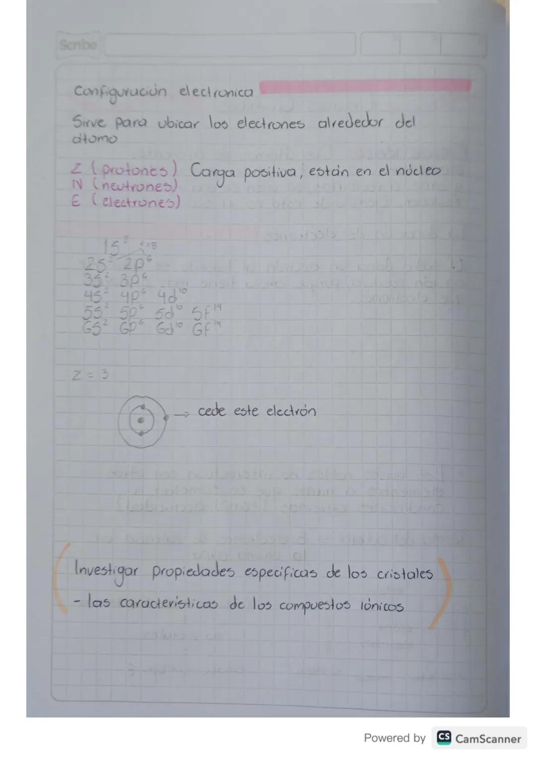 Scribe
Enlaces Quimicos
Enlace lonico
Dos átomos de diferentes.
elementos, uno con tendencia a dar electrones
otros a recibirlos, se unen en