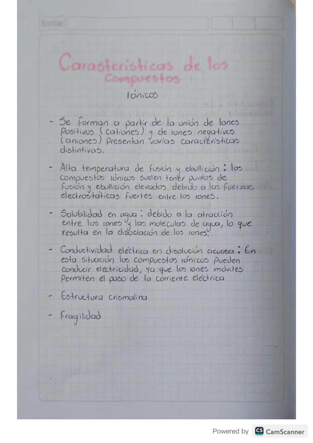 Scribe
Enlaces Quimicos
Enlace lonico
Dos átomos de diferentes.
elementos, uno con tendencia a dar electrones
otros a recibirlos, se unen en