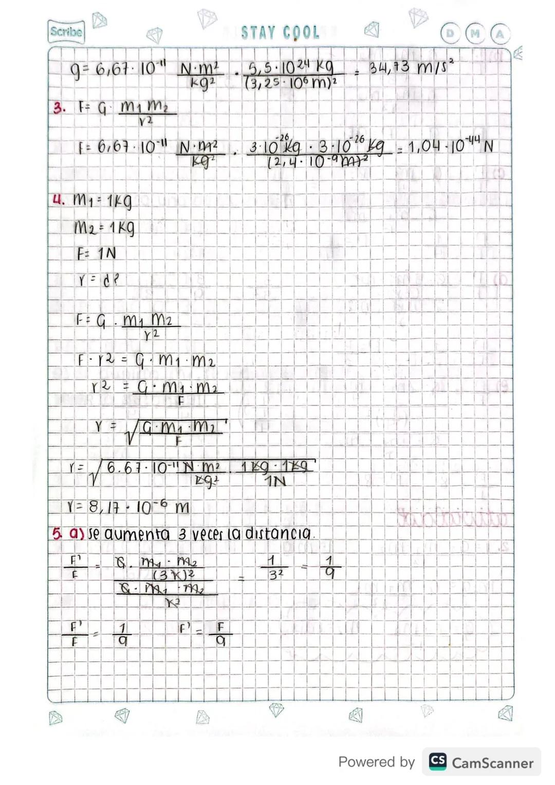 KEEP IT SIMPLE
A
ley de gravitación universal
ACTIVIDAD
Resuelve correctamente:
OcQue le pasará a la fuerza gravitacional sí?
a)se duplica u