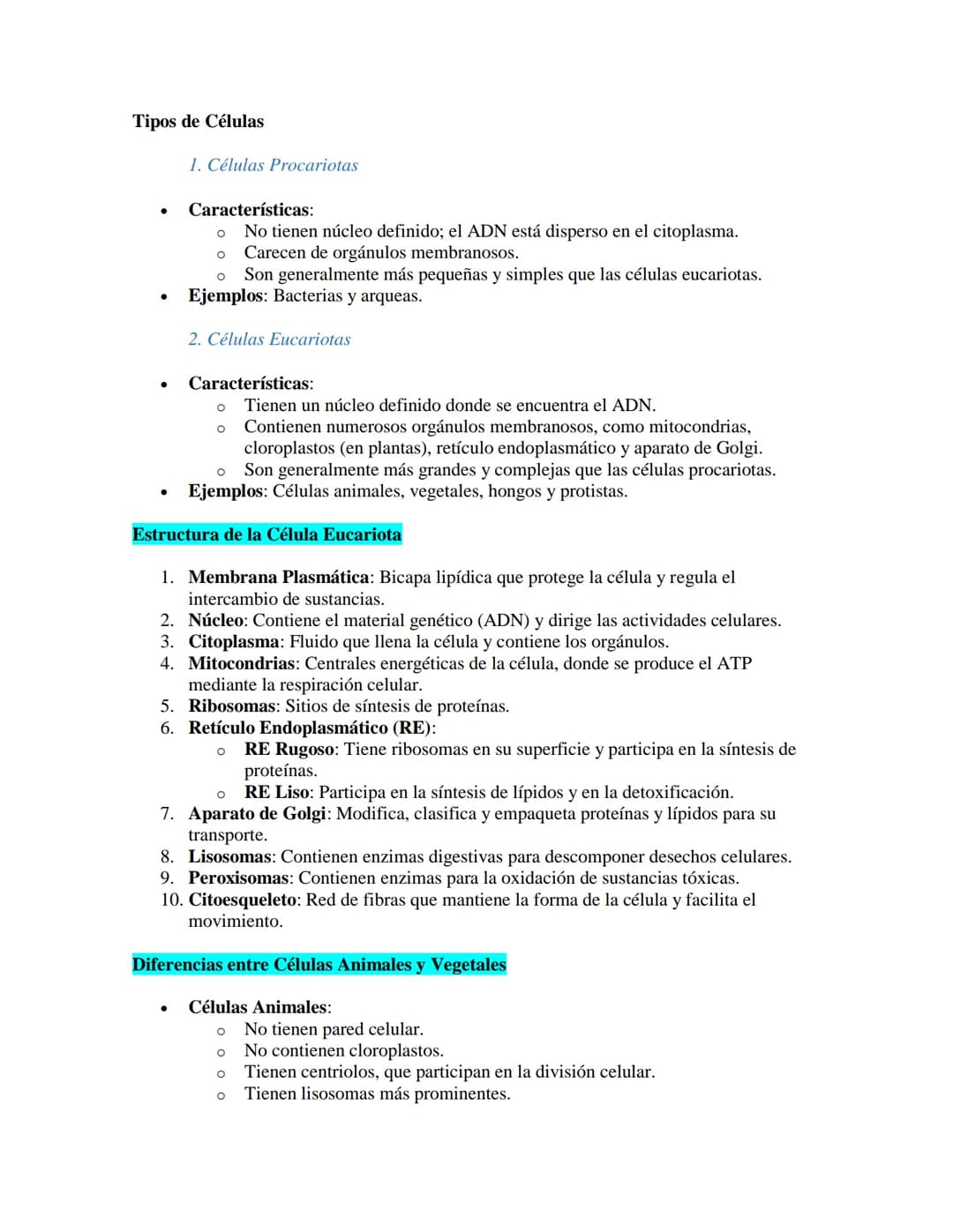 Biología (9° Grado):
La Célula: Unidad de Vida
La célula es la unidad fundamental de la vida, siendo la estructura más pequeña que puede
rea