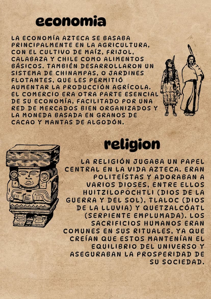 los aztecas
LA CULTURA AZTECA, TAMBIÉN CONOCIDA COMO LA
CIVILIZACIÓN MEXICA, FLORECIÓ EN MESOAMÉRICA ENTRE
LOS SIGLOS XIV Y XVI. LOS AZTECAS