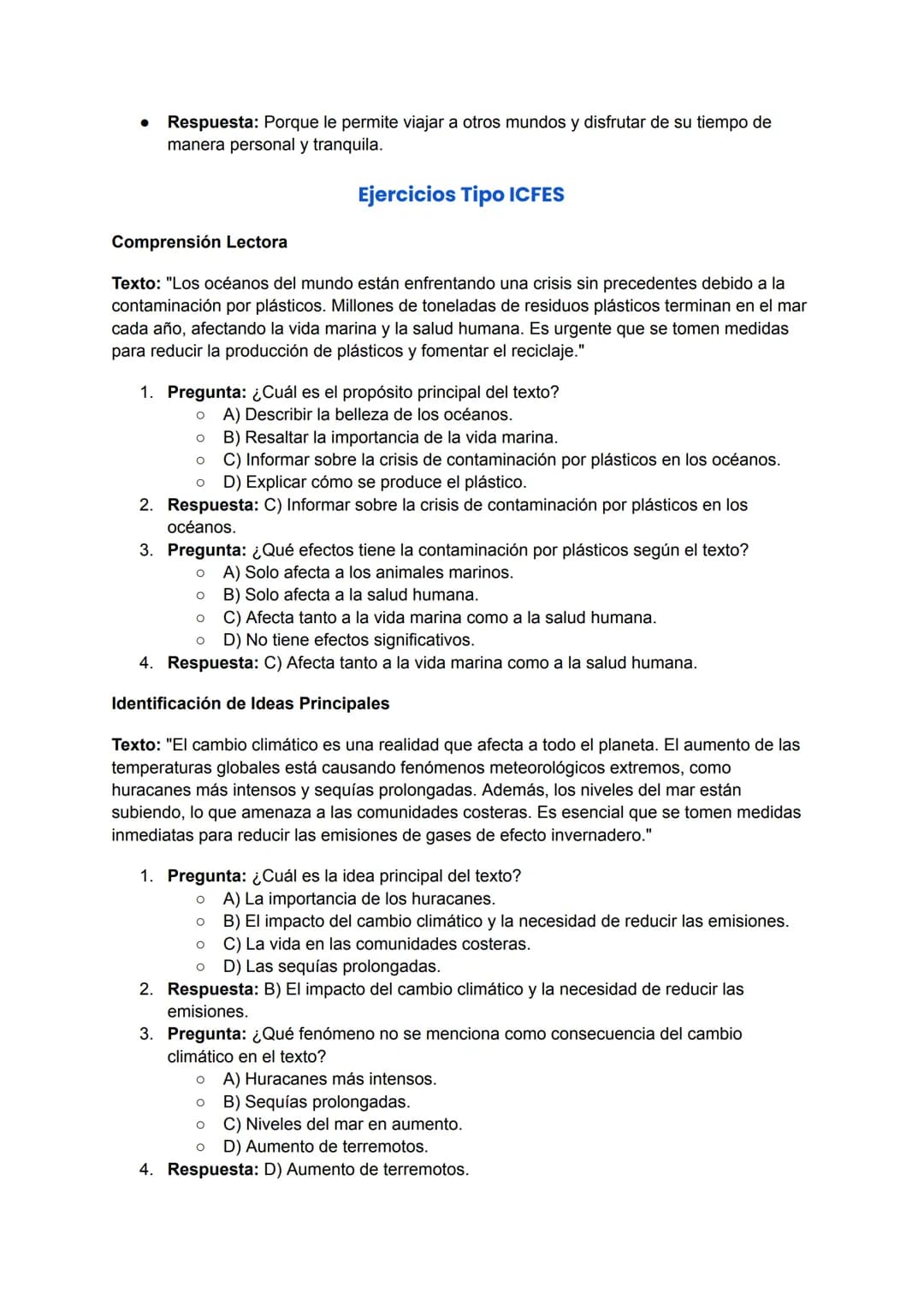 Comprensión Lectora, Identificación de Ideas Principales e
Inferencias
Comprensión Lectora
Definición: La comprensión lectora es la capacida
