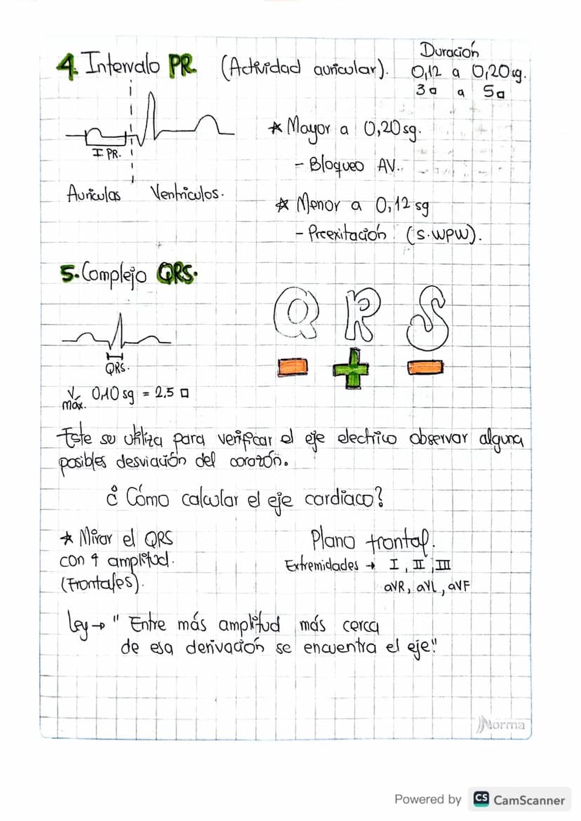 1. FC
• Paso a paso
• Como leer un electrocardiograma?
Contar de Ra R oantos cuadros hay.
20 pequeños la regla de 1500.
1500/20=751pm.
Valor