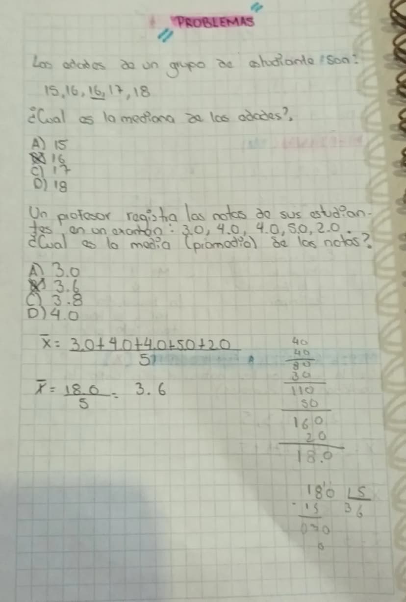 ESTADISTICA
MODA (Mo)
3,4,2,3,1,3
Mo= 3 →Es el que más se repite
MEDIANA (Me)
6,1,3,5,2
1,2,3,5,6
Me: 3
4,1,3,5
1,3,4,5
Me= 3+4   =  7 →Me=3