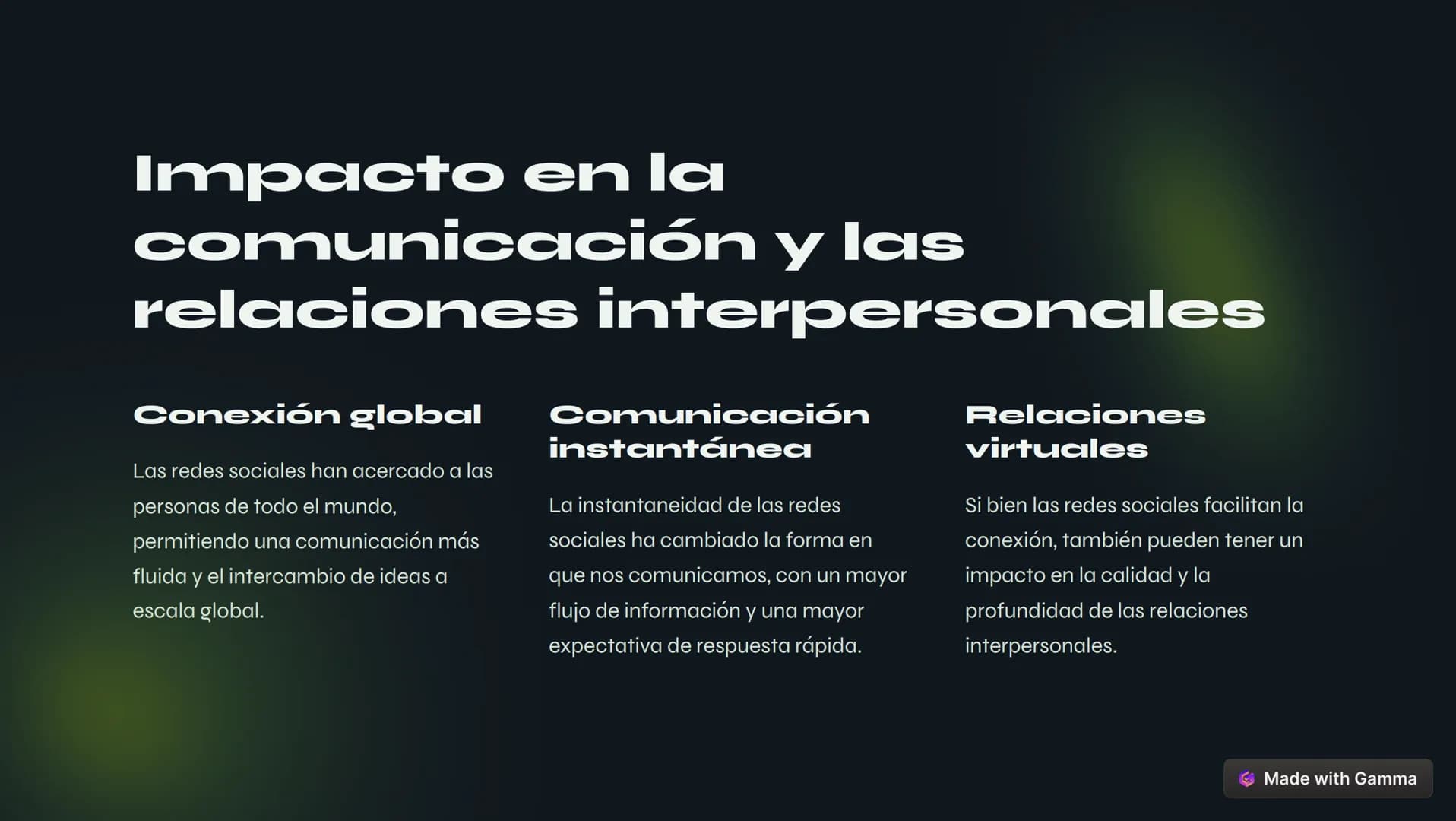 El impacto
de las redes
sociales en
la sociedad
Las redes sociales han transformado profundamente la forma en que nos
comunicamos, interactu