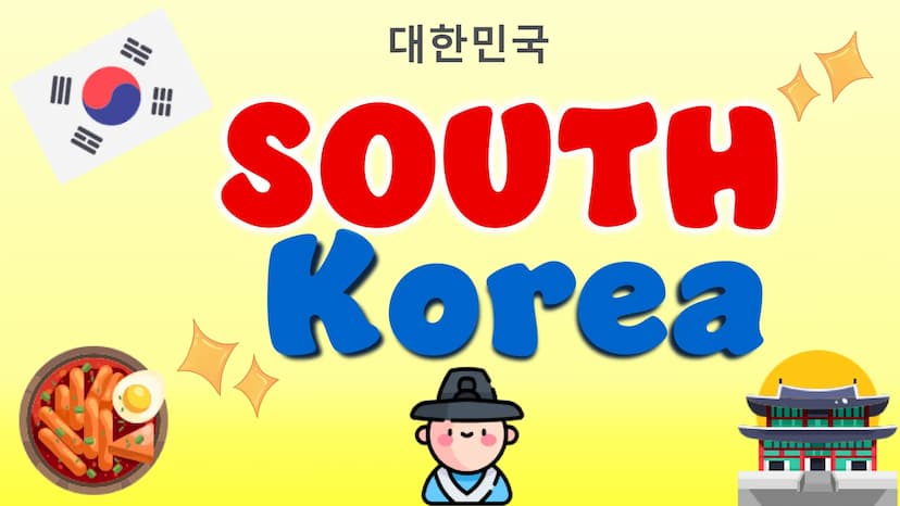대한민국
SOUTH
Korea GEOGRAPHIC LOCATION
South Korea is located in East Asia, in the southern part of the Korean peninsula.
NORTH KOREA
YELLOW S