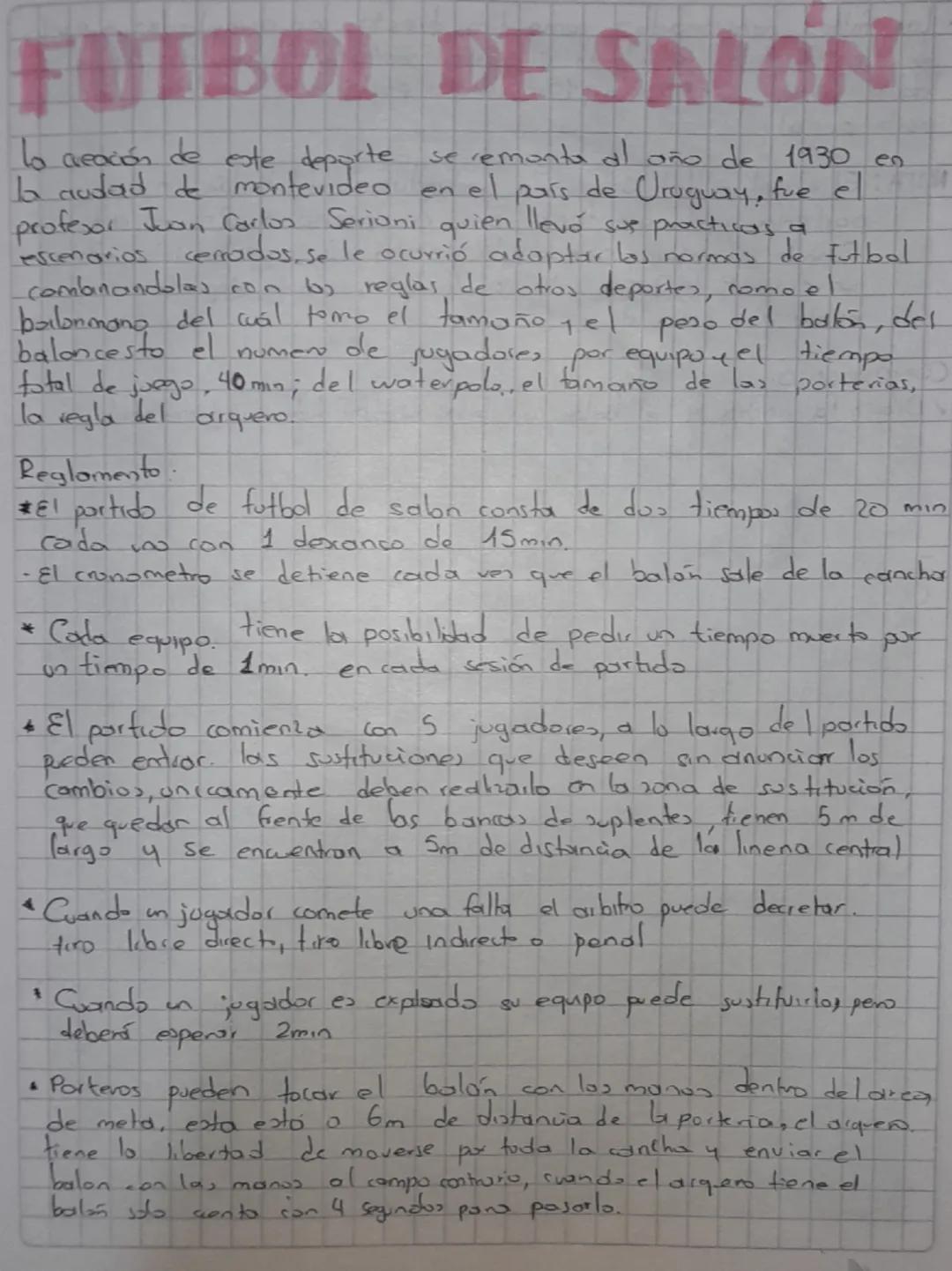 TEAM
H
Norma FUTBOL DE SALON
To creación de este deporte se remonta al año de 1930 en
la audad de montevideo en el país de Uruguay, fue el
p