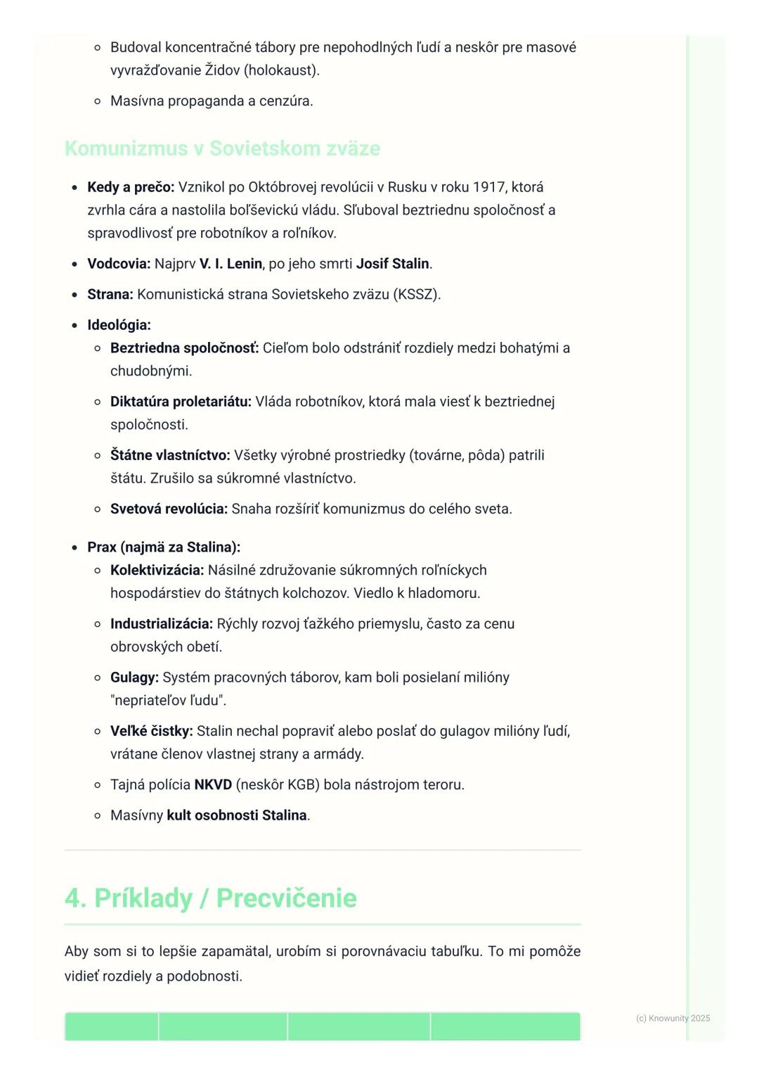 # Vzostup totalitných režimov

1. Prehľad vzostupu totalitných režimov

Po prvej svetovej vojne, ktorá priniesla obrovské straty a sklamanie