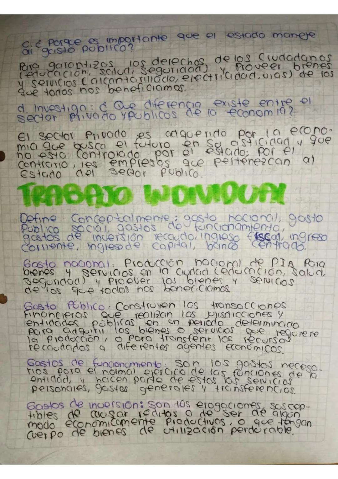 ld
MCURT
FUNCIONES
ECONOMICAS
DEL ESTADO
1.Elabora on grafico que muestre actualmente
Cuanto dinero se invierte en el gasto Publico Con
resp