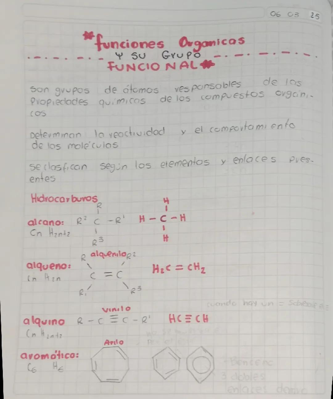 Grupos Funcionales y Sus Funciones Orgánicas