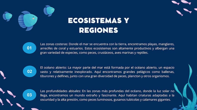 EL MAR INTRODUCCIÓN
Esa masa de agua salada que cubre más del 70% de la superficie
terrestre, es un lugar de misterio, belleza y vital impor