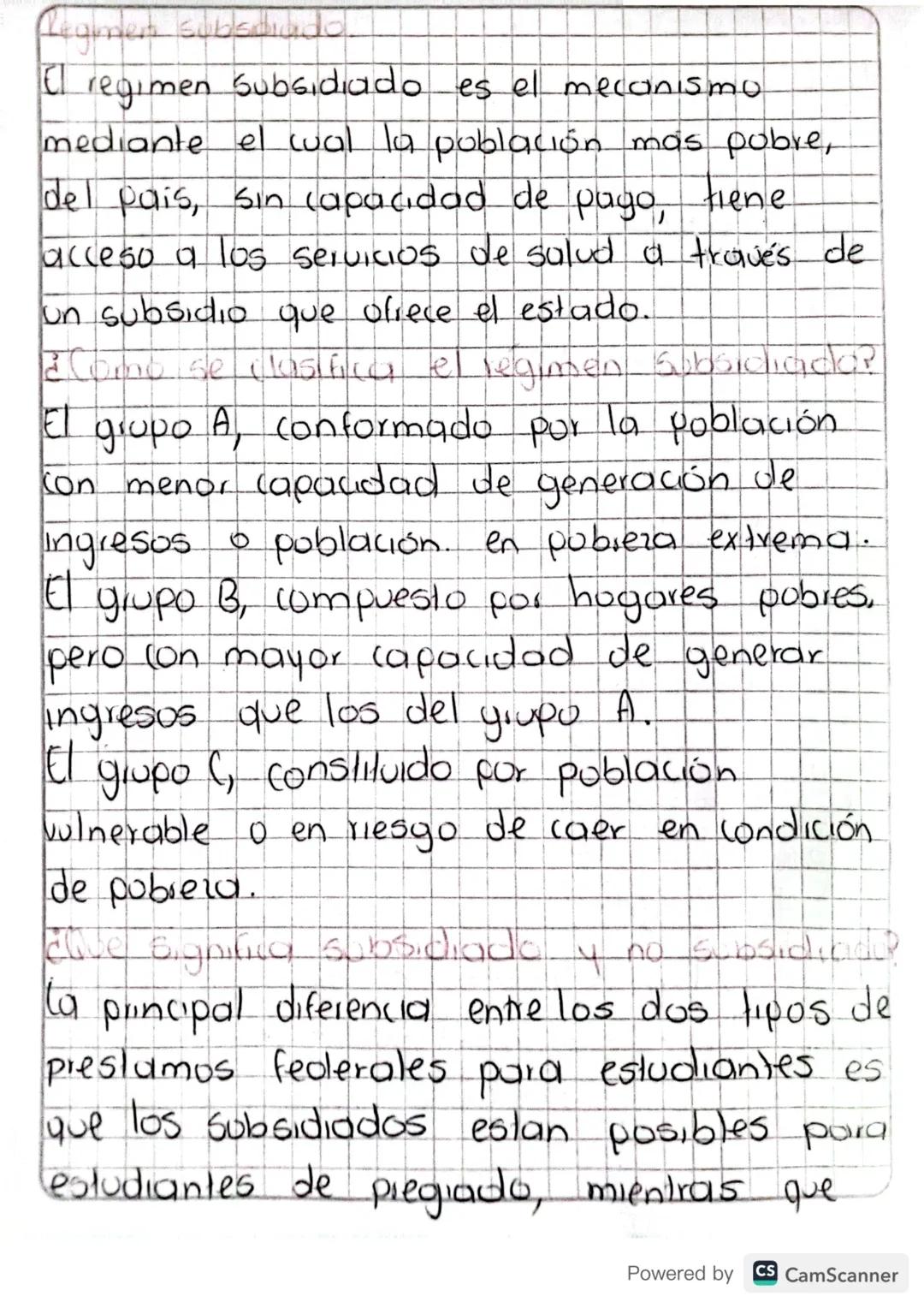 # Regimen subsidiado
El regimen subsidiado es el mecanismu
mediante el cual la población más pobre,
del pais, sin capacidad de pago, tiene
a