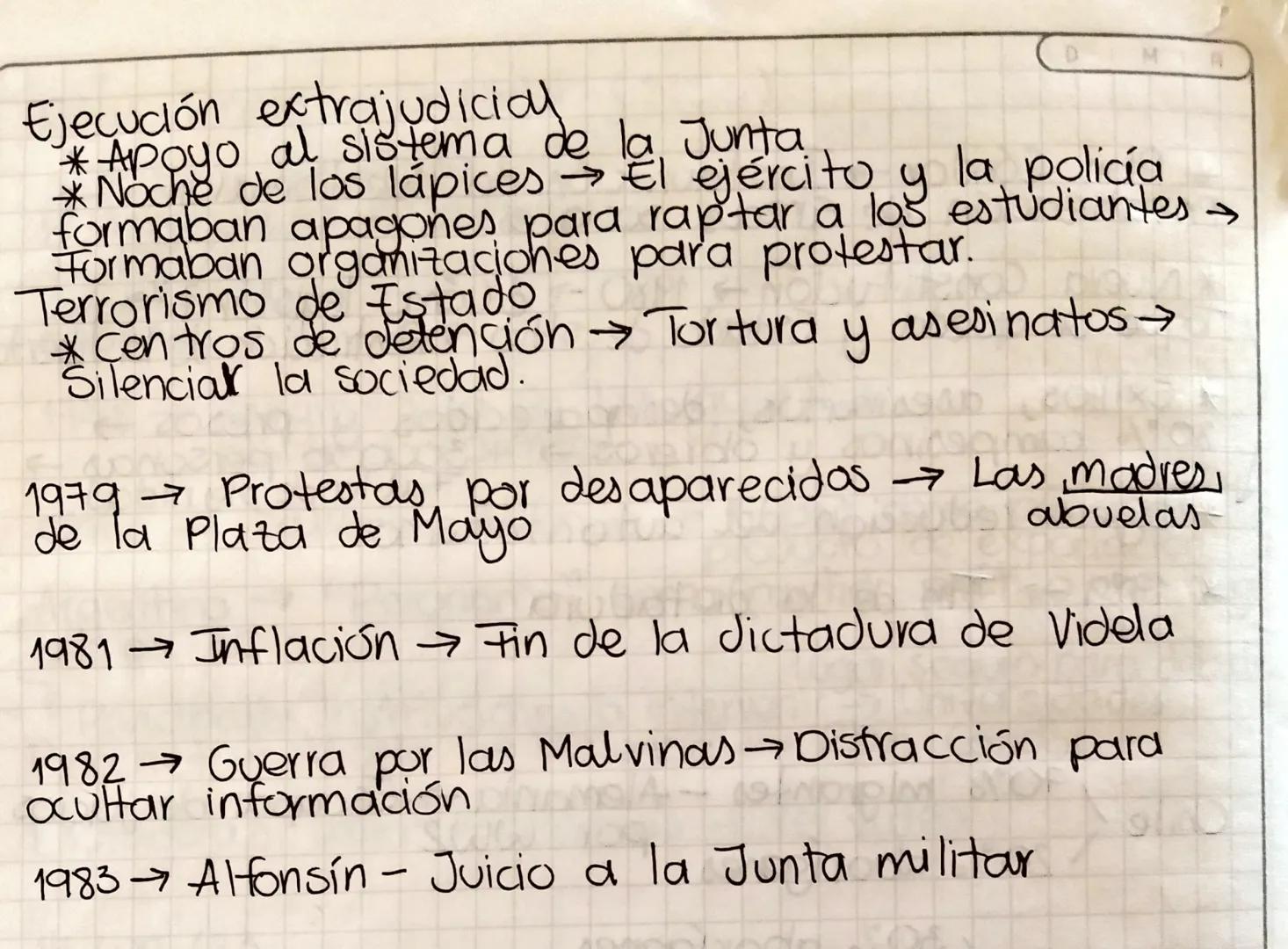 15/09/23
DICTADURA
ARGENTINA
Isabel Perón 1976 Destituida 24/03/1976
Filtración militar de otras dictaduras
* ERP Terror sistemático
*Junta 