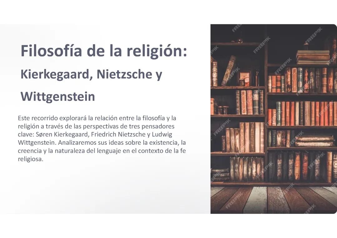 Filosofía de la religión: 