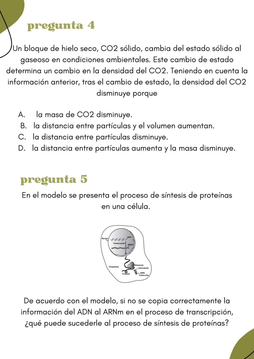 ciencias
naturales
icfes 11 pregunta 1
A continuación, se muestra un modelo que simboliza
la distribución de las moléculas de agua en estado