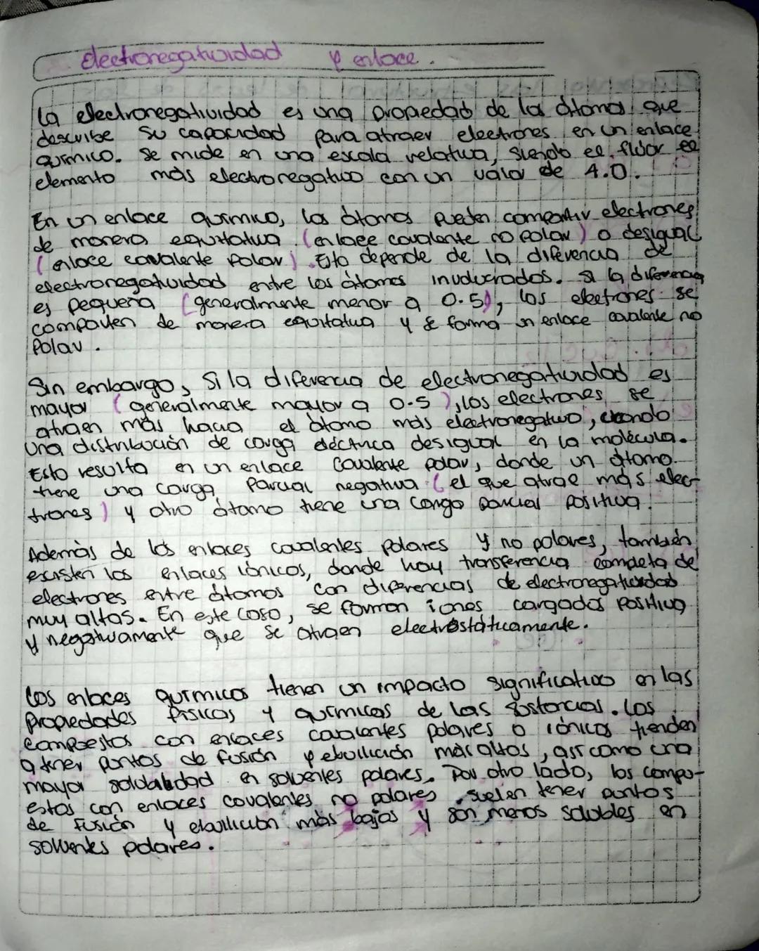C Electronegatividad
eloce
Su capacidad
La electronegatividad es una propiedad de los oftomos, que
describe
Para atraer electrones en un enl