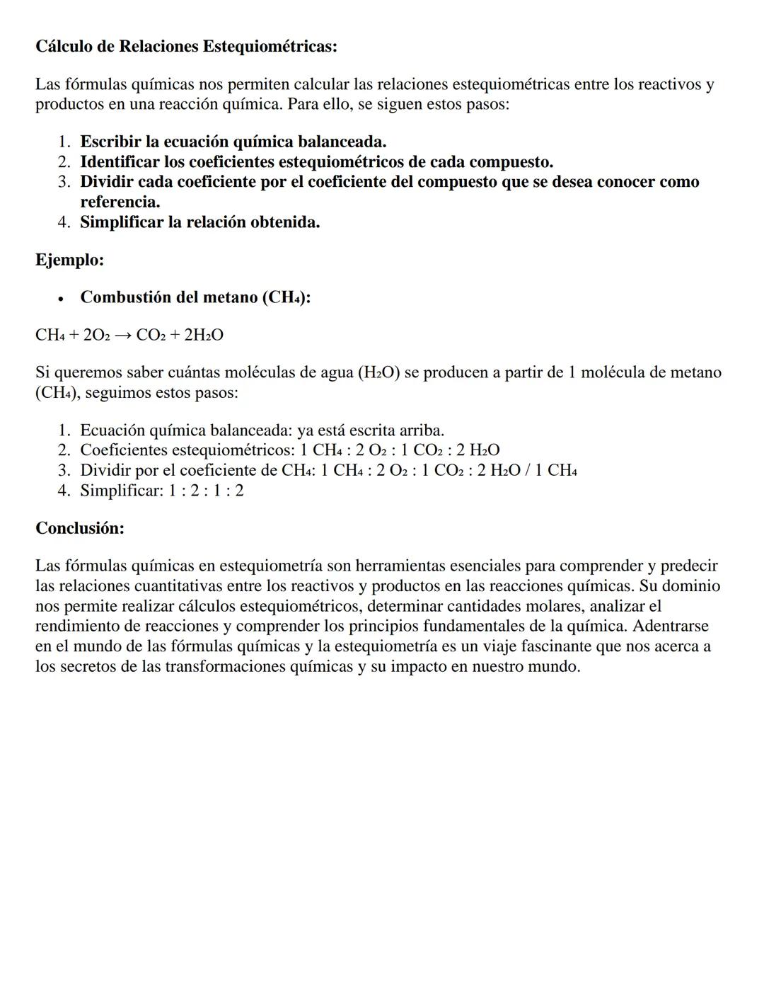 Fórmulas Químicas en Estequiometría:
Dominando el Lenguaje de las Proporciones
Químicas
En el cautivante mundo de la química, donde los átom