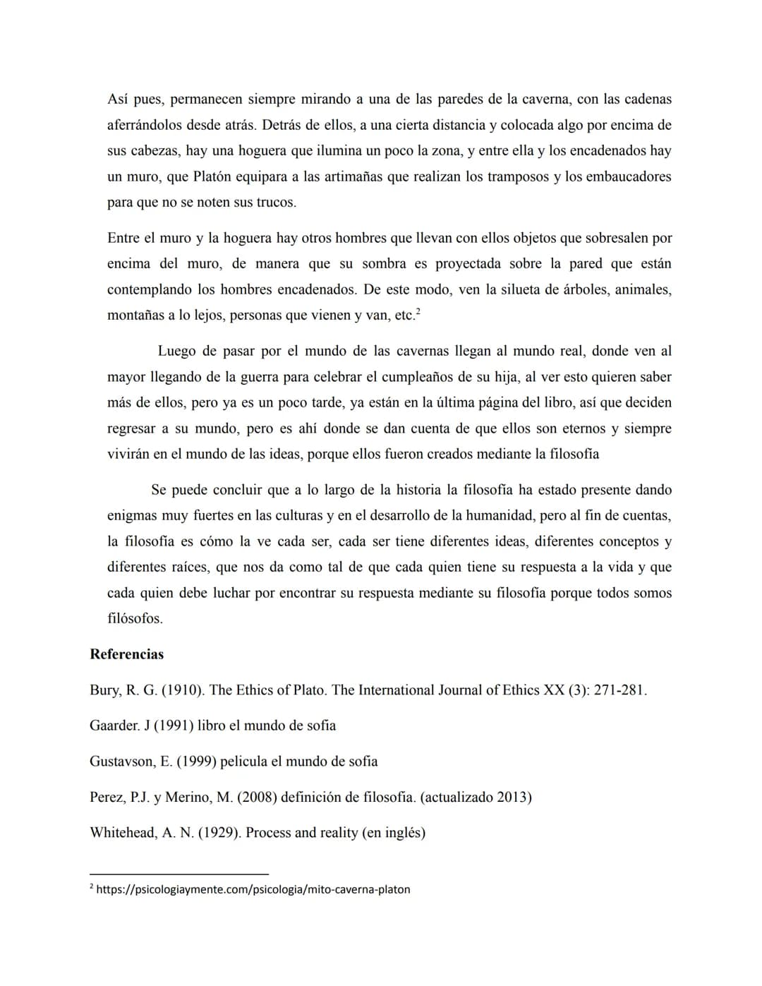 LA FILOSOFÍA VISTA POR SOFÍA
Normalmente cuando hablamos de la filosofía tenemos el habito de estar hablando o
estudiando un conjunto de ref