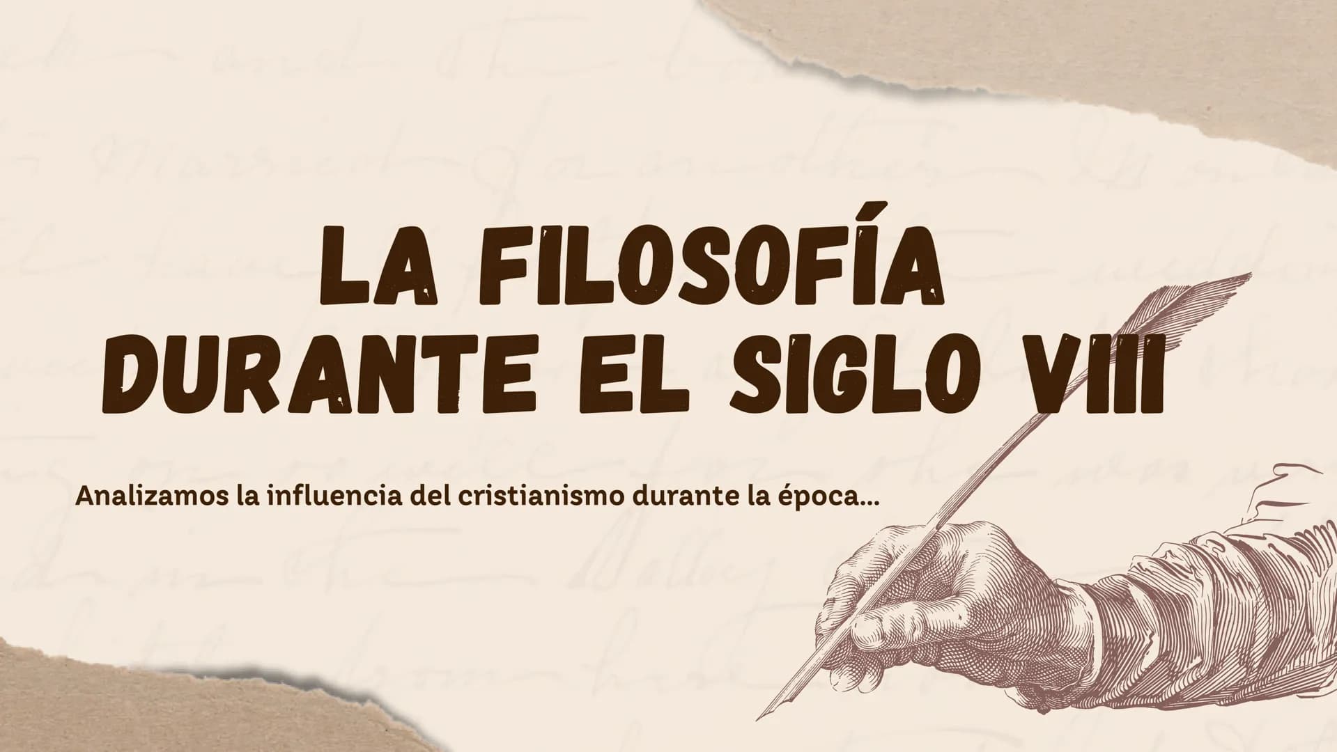 LA FILOSOFÍA
DURANTE EL SIGLO VIII
Analizamos la influencia del cristianismo durante la época... INDICE
01 La Patrística
02 ¿Quiénes fueron 