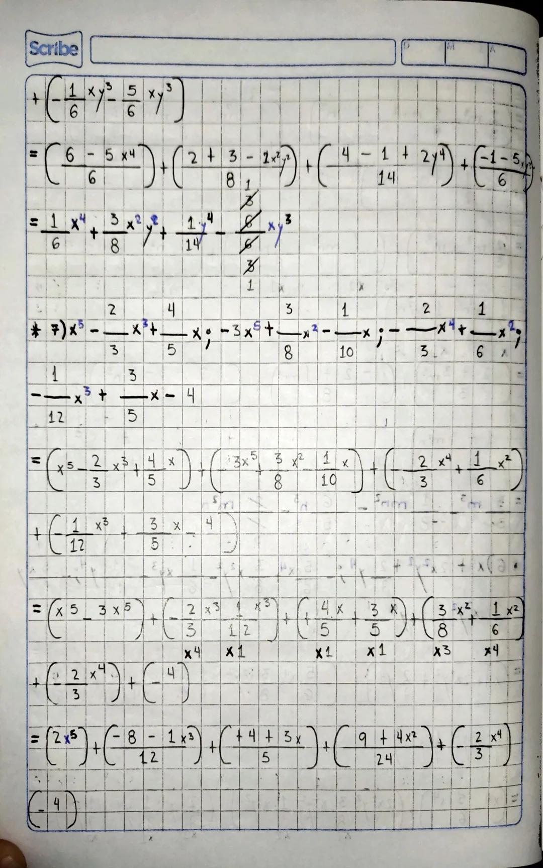 M
Scribe
| Polinomio | N° Variables | Clase | Coeficiente | Grado | Variables |
|---|---|---|---|---|---|
| x+18 | 1 | Binomio | 18 | 0 | - 