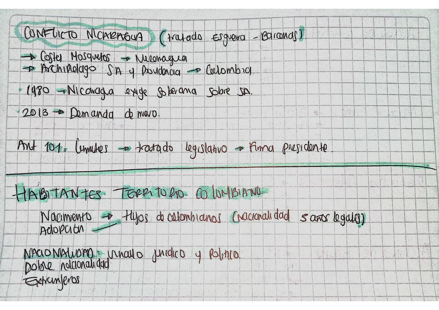 CONFLICTO NICARAGUA (tratado Esquera - Barconds)".
- →Costel Mosquetos - Месспадла
- →Archinelago SA y prouderia Calombra
- 1980-Nicaragua e