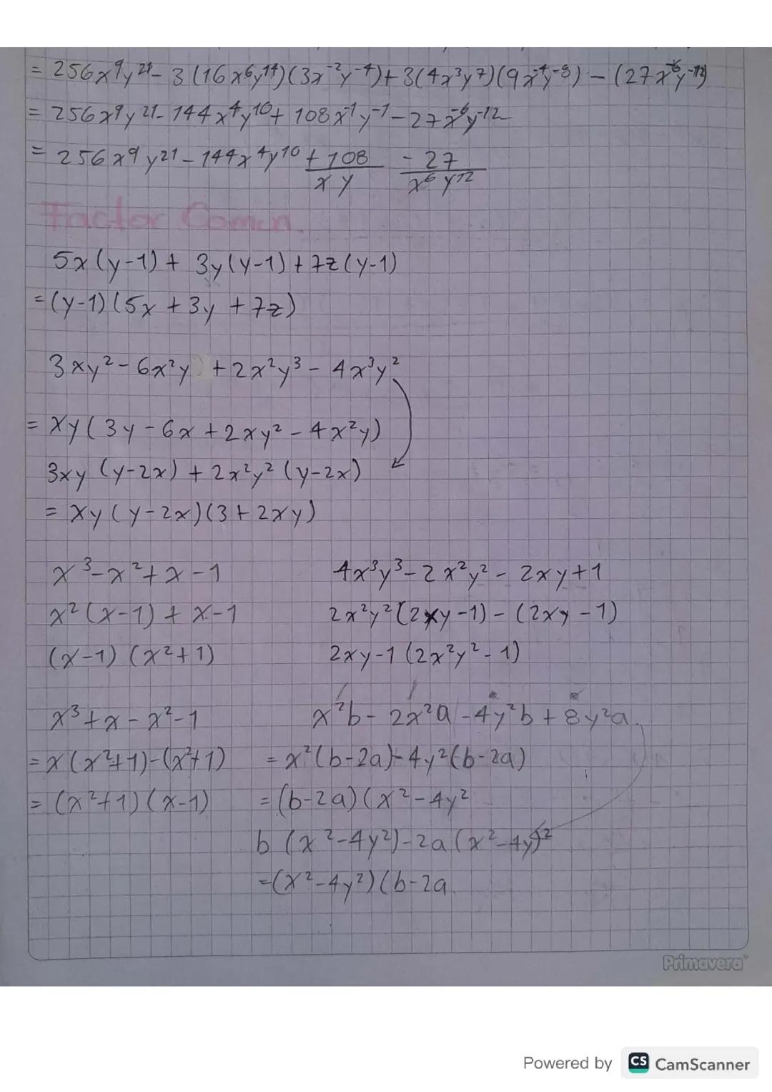 factoricacion 