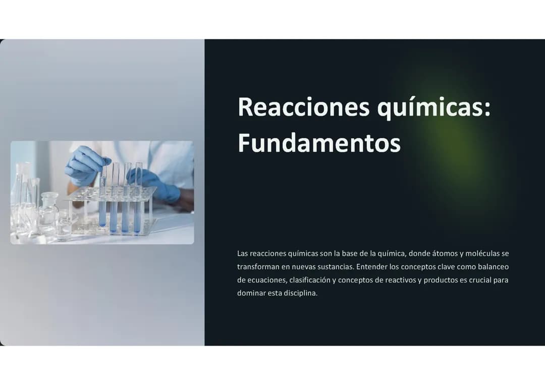 Reacciones químicas