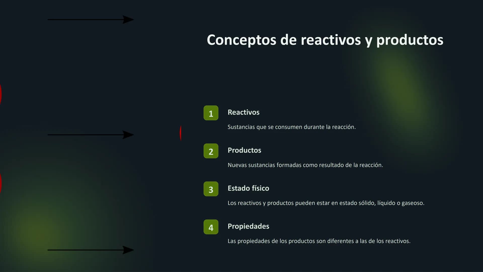 Reacciones químicas:
Fundamentos
Las reacciones químicas son la base de la química, donde átomos y moléculas se
transforman en nuevas sustan