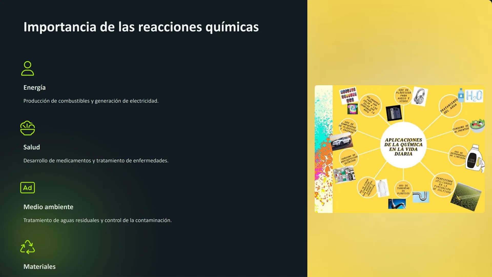 Reacciones químicas:
Fundamentos
Las reacciones químicas son la base de la química, donde átomos y moléculas se
transforman en nuevas sustan